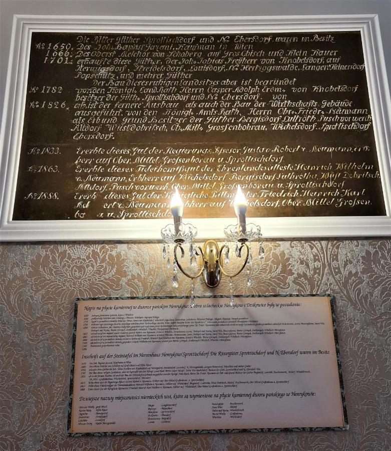 Palac Henrykow Szprotawa Exteriör bild